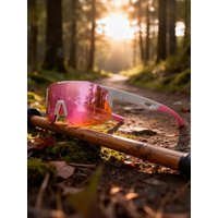 AliExpress NONE 2PCS Oversized Colorful Sports Sunglasses - Wraparound Design, UV400 Unisex Comfort Fit for Cycling, Hiking & Outdoor