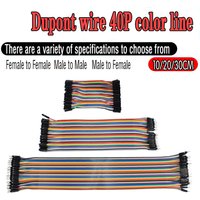 40PIN 30CM 20CM 10CM Dupont Line Male to Male + Female to Male and Female to Female Jumper Dupont Wire Cable for arduino DIY KIT
