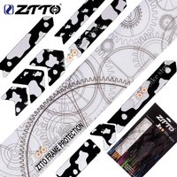ZTTO Film de protection de vélo protecteur de cadre de vélo autocollant résistant aux rayures amovible vtt vélo de route Push garde cadre couverture