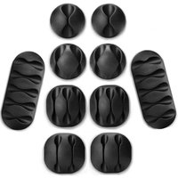 10 pcs Cable Organizer USB Cable Management Winder Desktop Tidy For Headphone Phone charging cable wire organizer