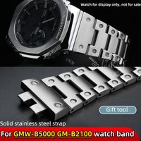 For G-shock GM-B2100 b2100 stainless steel strap bracelet Casio GMW-B5000 metal watchband b5000 steel band men's watch repair