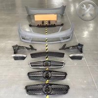 Authentic Full C63 Body Kit Front Rear Bumper Grille Side Skirt Exterior Upgrade For C Class W204 LCI 2011-2014