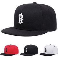 2026 New Flat Edge Hat B Gothic Embroidered Baseball Hat Daily Commuter Decoration Sunshade Hat Unisex Hip Hop Skateboarding Hat