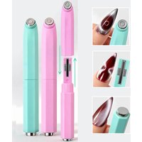 3-in-1 Circle Hole Cat Eye Magnet 3D Diagonal Effect Cat's Eye Magnet Stick Professional Magnetic Pen for Nail Art Manicure Tool