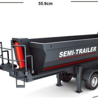 1509 New 1/18 Huina RC Semi Dump trailer Electric Lifting for RC Tractor Truck 1501 Tail Light Support Leg No Sound System Model