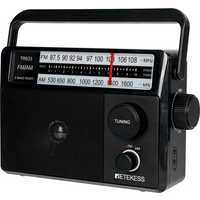 Big Screen Tabletop Radio Portable Radios AM FM Rechargeable Battery Operated High Power Speaker for Elder Radio Outdoor Camping