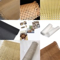 40-55cm Width 100-500cm Length Plastic Octagonal Rattan Roll Furniture Chair Table Cabinet Door DIY Making Material Repair Tools