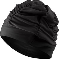 Fabric Swim Caps for Women Swimming for Long Hair Nylon Cloth Swim Cap Pleated Elastic Comfort Bathing Cap Swim Hats