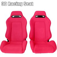 1Pcs Universal Adjustable Racing Seats Right Left High Quality Cloth 3D Sports Bucket Racing Seats Car Sports Seats Auto Parts