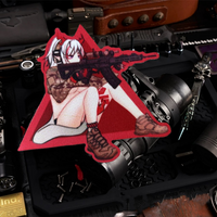 Gun Girls Printed Hook&Loop Emblem Anime Girl Tactical Patch Clothes Military Morale Badge Armband Decoration Backpack Stickers