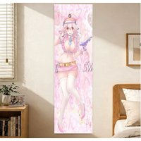 S-Super Sonico Tapestry Old-school Pink Anime Girl Tapestry Game Girls Large Long Tapestry Suitable For Bedroom Dorm Wall Decor