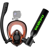 Mini Scuba Tank with Sub-Mask,0.5L Portable Diving Lung Tank with Mouthpiece for Divers Underwater Breathing Recreational Divin