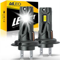 AILEO 2Pcs Led Lights 20000Lm 90W H7 High Quality CSP Headlight Bulb For Car 6500K White Day Running Automobile Lamp Plug&Play