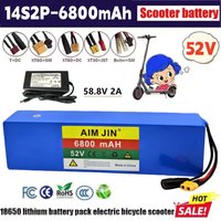 New 14S2P 52V 7000mAH Lithium Ion Battery Pack 1500W High Power for Bicycle Scooter Motorcycle Built in BMS 58.8V2A Charger