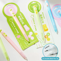 Relax Switch Fidget Gel Pen 0.5mm Smooth Writing Fidget Clicker Pen Anti-Anxiety Study Tool for Exam Students Office Supplies