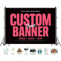 Personalized Custom Vinyl Polyester Photo Background Your Design Image Logo Baby Shower Decoration for Birthday Wedding Backdrop