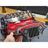 AXIAL SCX10 III Jeep CJ7 1/10 Rock Crawler Roof Lights, Spotlights, CJ7 Upgrade Parts, Nylon Material, Compatible with Stickers
