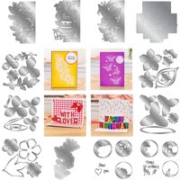 Christmas Delicate Dragonflies 3D Words Happy Birthday Butterfly Metal Cutting Dies for Scrapbooking Paper Making Craft