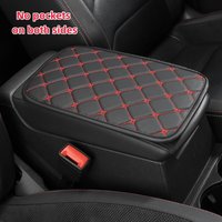 Four-Corner Star Stitching Center Console Cover - Non-Slip PU Leather, Easy Installation, All-Season Use, Premium Car Gift