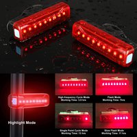Fahrrad Rücklicht Fahrrad Rücklicht USB Aufladbare LED Rot Ultra Helle Rücklichter für Radfahren Helm Sicherheit Warnung Rücklicht