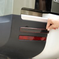 Autocollant de couverture de feu antibrouillard arrière ABS noir, accessoires extérieurs de voiture, Land Rover Defender 90, 110, 130, 2020, 2021, 2022, 2023, 2024