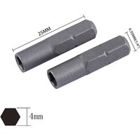 1/5/10Pcs Screwdriver Bit Adapter Micro Inserts Bits 6.35mm 1/4" Adapter To 4mm Hex Holder