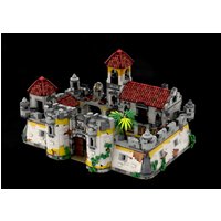 New MOC Brodbrick Fortress Defense Pirate 3D Model Building Blocks DIY Modular City Wall Assembly Toy for Boys Collectible Gift