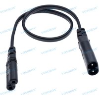 IEC 60320 C8 Plug to C7 Receptacle Male to Female Extension Supply Main Adapter Cable 30cm/60cm/180cm/300cm/500cm