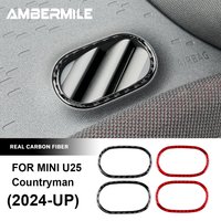 For Mini Countryman U25 2024 2025 Car Dashboard Side Air Outlet Vent Cover Carbon Fiber Accessories Car Sticker Interior Trim
