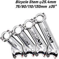 MTB Bicycle Handlebar Stem 35 degree 75 90 110 130mm for 25.4mm Stem Bike XC AM Mountain Road Bike Stem Cycling Parts stems