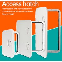 Marine Deck Access Hatch White/Black Rectangle Boat Hatch & Lid,Boat Deck Hatch Lids