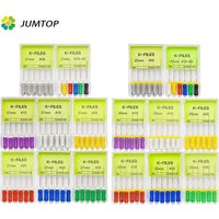 Dental Root Cannal Endo K File 21mm 25mm Stainless Steel Endodontic Instruments Dentist Materials Dentistry Odontologia