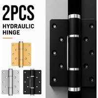 Hydraulic Door Hinge 5 Inch 90 Degree Automatic Positioning Soft Close Adjustable Door Closer Hardware