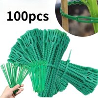 100pcs Adjustable Plant Ties Reusable Garden Clips Soft Twist Ties 17cm for Vines Climbing Plants Support Outdoor Gardenin