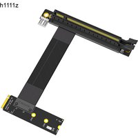 M.2 NVME to PCIE X16 Adapter Graphics Video Extension Cable PCI Express 3.0 16X to M Key Riser Cable for 2242/2260/2280 NVME SSD