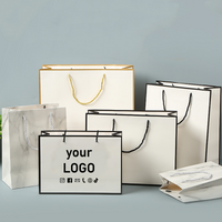 10pcs Custom High-end Cosmetic Promotional Gift Bags for Clothing Stores, Support Custom Logo