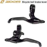ZOOM Brake Lever Bicycle Handles Mtb Mechanical Disc Brakes For Folding Mountain Bike Lever Handles With Bell Cycling Accesories