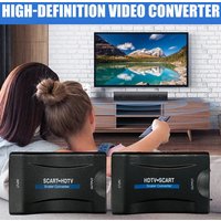 1080P HDMI to SCART Video Audio Upscale Converter Adapter Signal Adapter for HDTV Sky Box STB DVD SCART to HDMI Converter