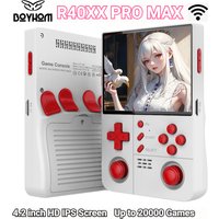BOYHOM R40XX Pro Max Retro Games Console 4.2 inch IPS Screen 4000mAh Portable Handheld Console Built-in Wi-Fi R40XXPRO Kid Gift