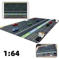Architectural miniature diorama Race Track Drift Drifting Display Base Stand for F1 Race Car Racing Car Scale model kit 1/64