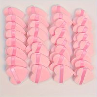 5-26PCS Heart Velvet Powder Puff Set - Hypoallergenic Flocking Sponge for Foundation/Contouring | Fragrance-Free All Skin Types