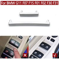 Innen Auto Links Rechts Tür Fensterheber Schalter Taste Chrom Streifen Trim Ersatz Für BMW 7er G11 G12 5GT F07 X5 F15