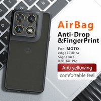 For Motorola Moto Edge 70 Ultra X70 Air Pro Signature Case Shockproof Frosted Skin Feel Matte PC+TPU Transparent Cover