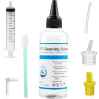 100ML Printer DTF Ink Cleaning Liquid Printhead Head Cleaning Solution Cleaner For Epson Inkjet Printers With Syringe Kit Tools
