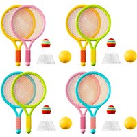 Kids Badminton Rackets Set Lightweight Children Tennis Badminton Toy Children Tennis Racquets With Balls For Family Game