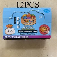 New 1/4/12P 3cm PU Music Cartoon Cute Box Dumpling Wet and Smooth Sensory Squeezing Toy for Relieving Stress