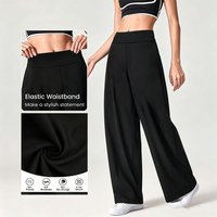 Women's New Pilates Straight Leg Yoga Trousers Booty Lifting Slim Wide Leg Pants Outdoor Sports Running Casual Fitness Leggings