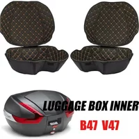 Motorcycle Rear Trunk Case Liner For GIVI B47 V47 Luggage Box Inner Rear Tail Seat Case Bag Lining Pad Accessories top case moto