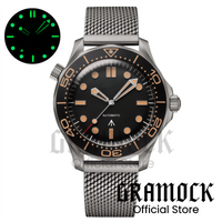 Vintage Titanium 007 NTTD Wristwatch 41mm Men Watches NH35A Mechanical Domed Sapphire Glass Roating Bezel Diving Automatic Watch image 4