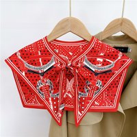 Scarf Decoration Print Neckwear Dress Shawl Sunscreen Shawl Fake Collar Protect Scarf Detachable Collar